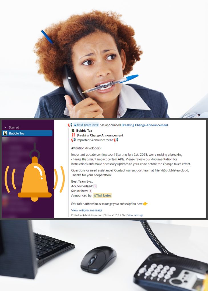 Direct message notification